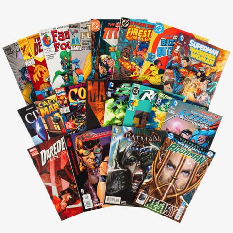 Amazon.com: Ultimate DC and Marvel Comic Book Value Gift Set- 20